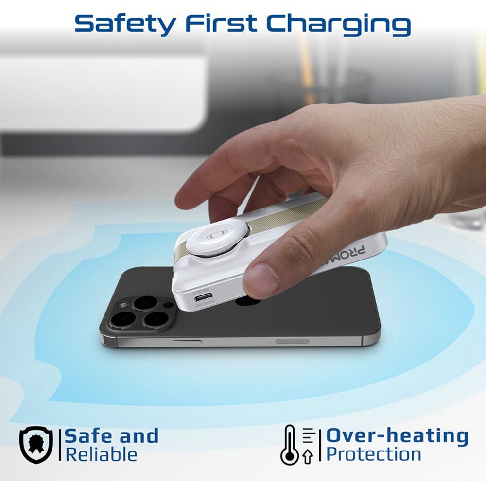 Baterie externa PROMATE Mavrix-3, 10000 mAh, 1x USB-C, alb