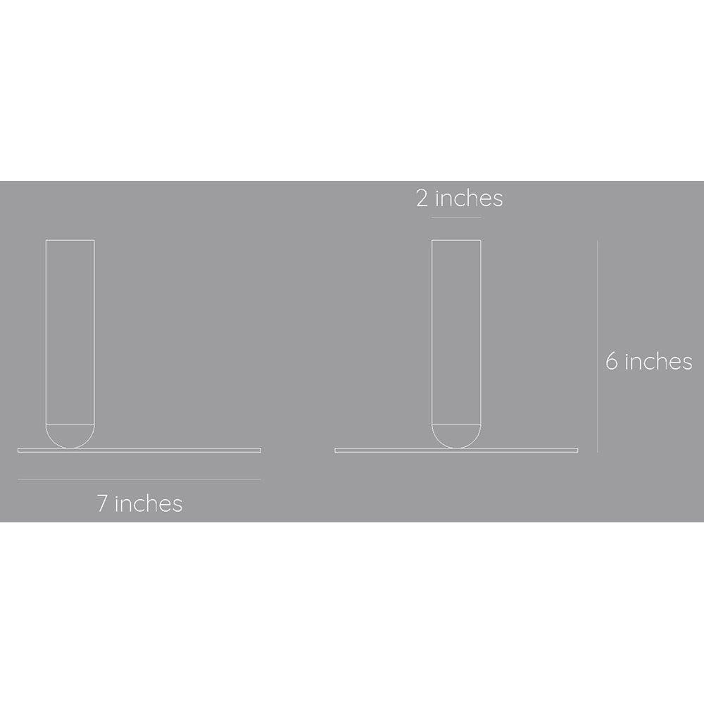 Suport lumanare Creo Tall, 17.7 x 15.2 cm, galben