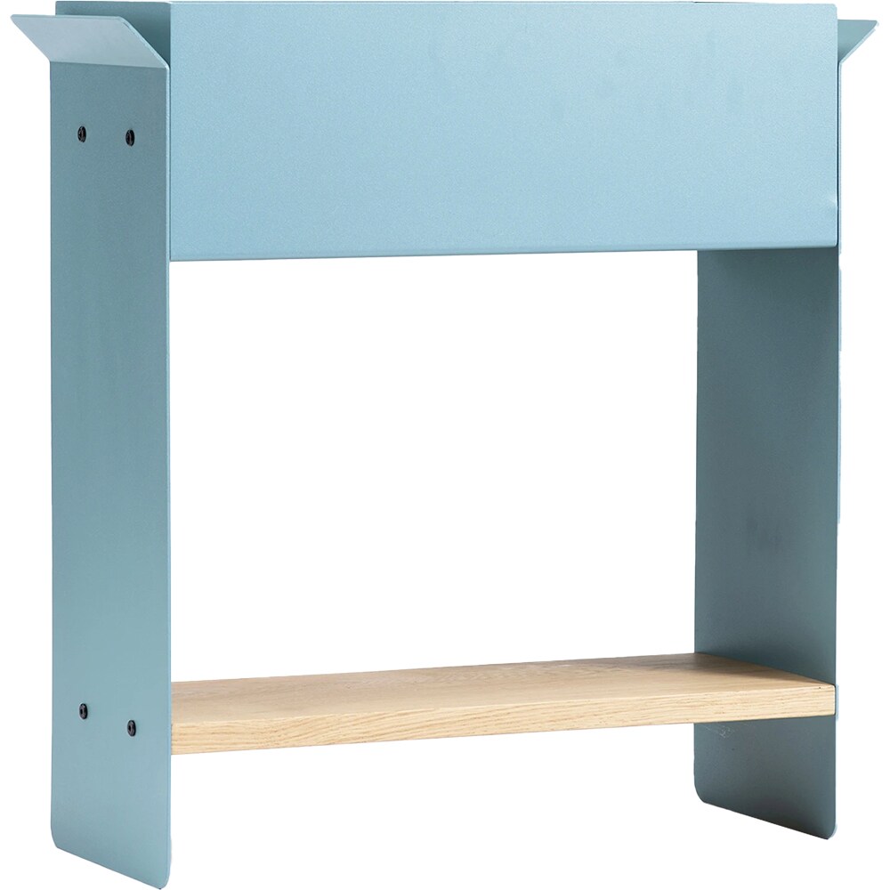 Unitate depozitare cu suport ghiveci flori SPIN Fliss, 68 x 25 x 71 cm, albastru