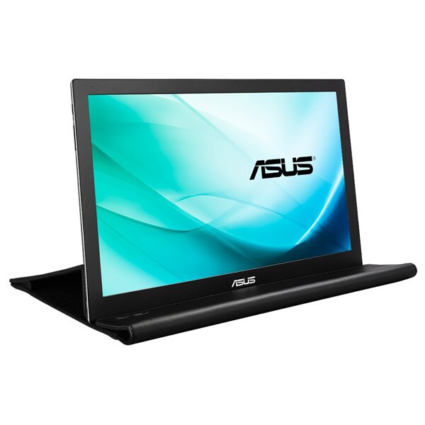 Monitor portabil LED IPS ASUS  MB169B+, 15.6", Full HD, 60Hz, argintiu-negru