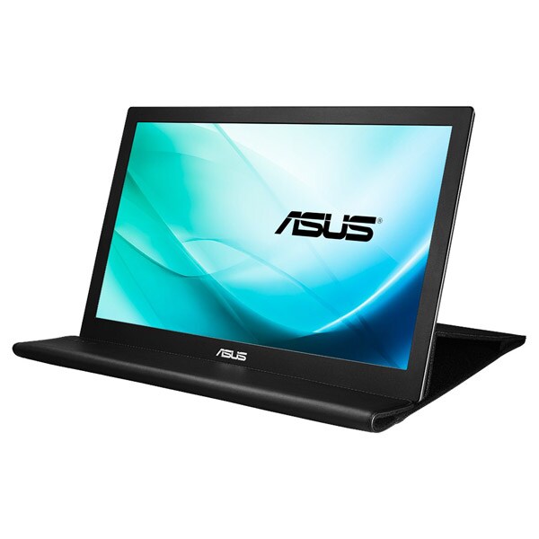 Monitor portabil LED IPS ASUS  MB169B+, 15.6", Full HD, 60Hz, argintiu-negru