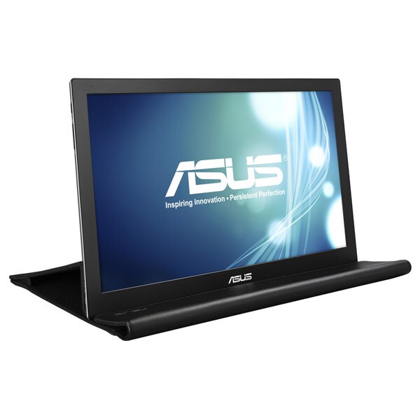 Monitor portabil LED TN ASUS MB168B, 15.6", HD, 60Hz, argintiu-negru