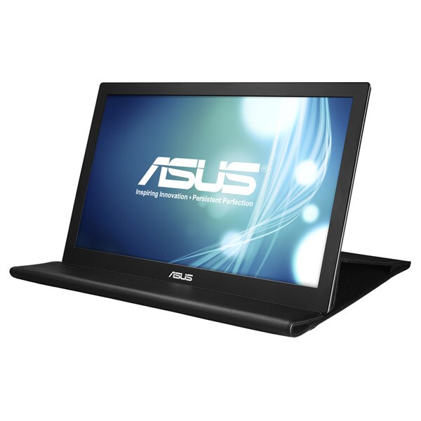 Monitor portabil LED TN ASUS MB168B, 15.6", HD, 60Hz, argintiu-negru