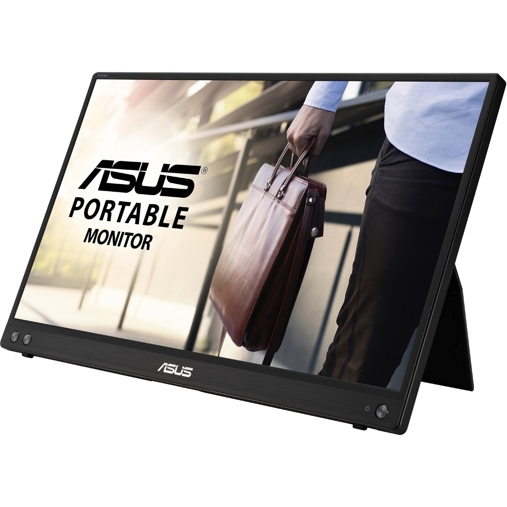 Monitor portabil LED IPS ASUS ZenScreen MB16ACV, 15.6", Full HD, 60Hz, Flicker-Free, USB-C, negru