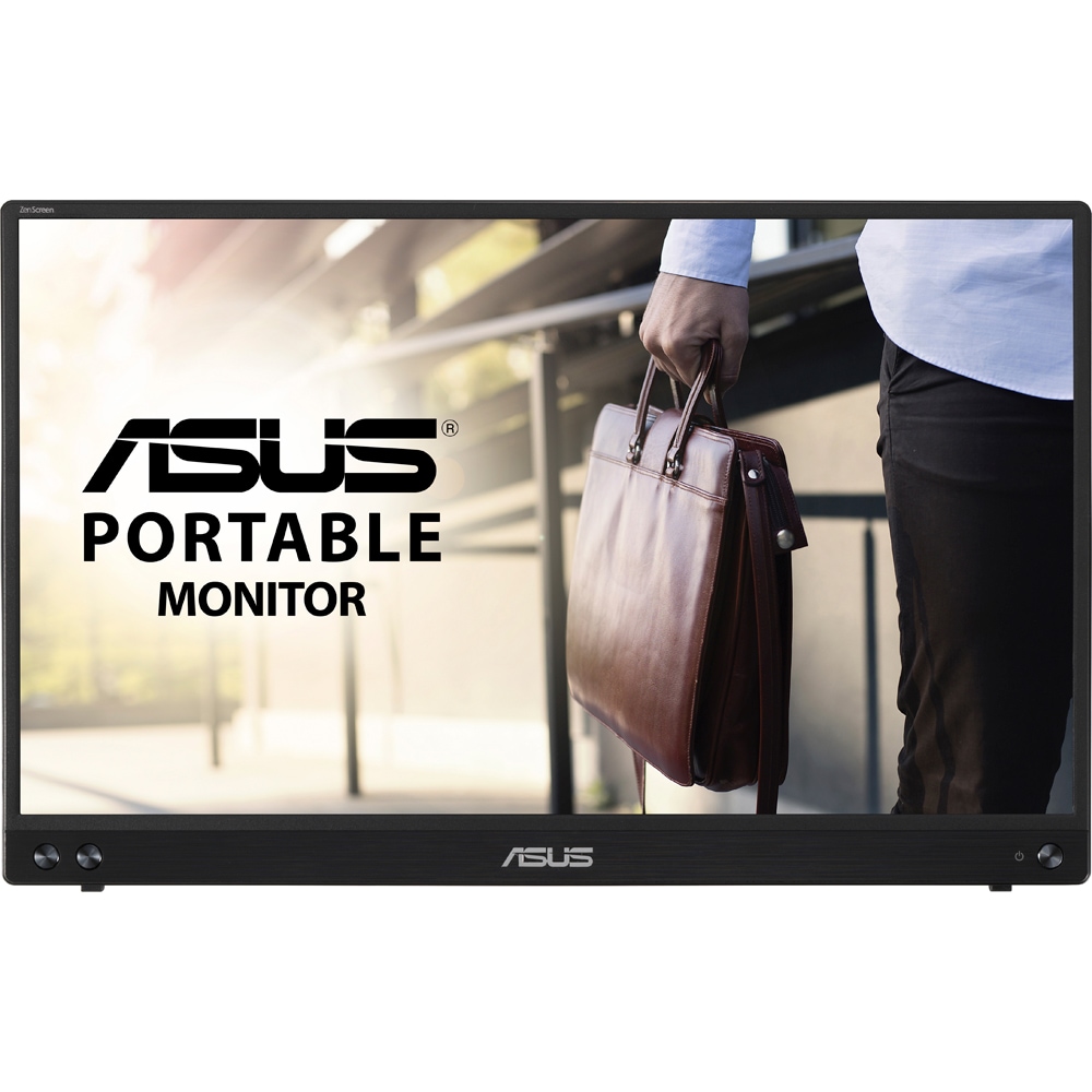 Monitor portabil LED IPS ASUS ZenScreen MB16ACV, 15.6", Full HD, 60Hz, Flicker-Free, USB-C, negru