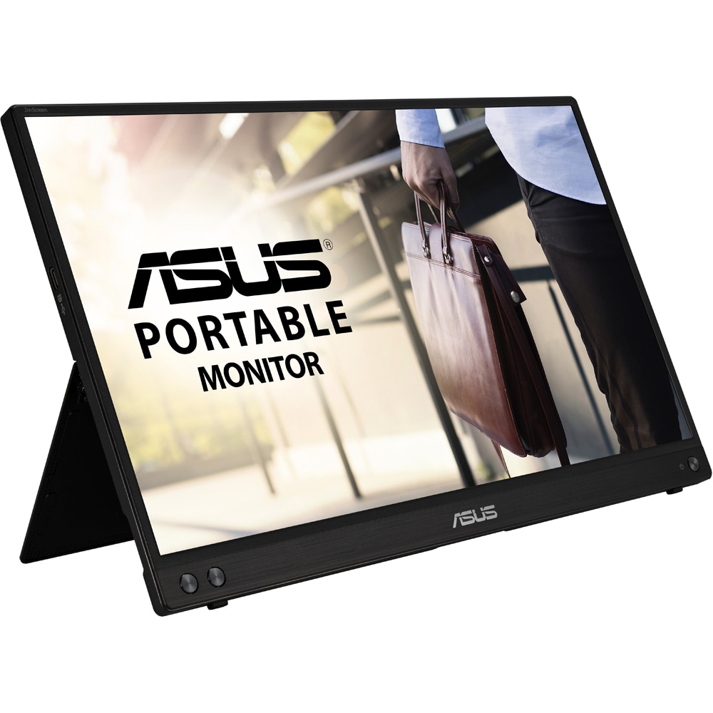 Monitor portabil LED IPS ASUS ZenScreen MB16ACV, 15.6", Full HD, 60Hz, Flicker-Free, USB-C, negru