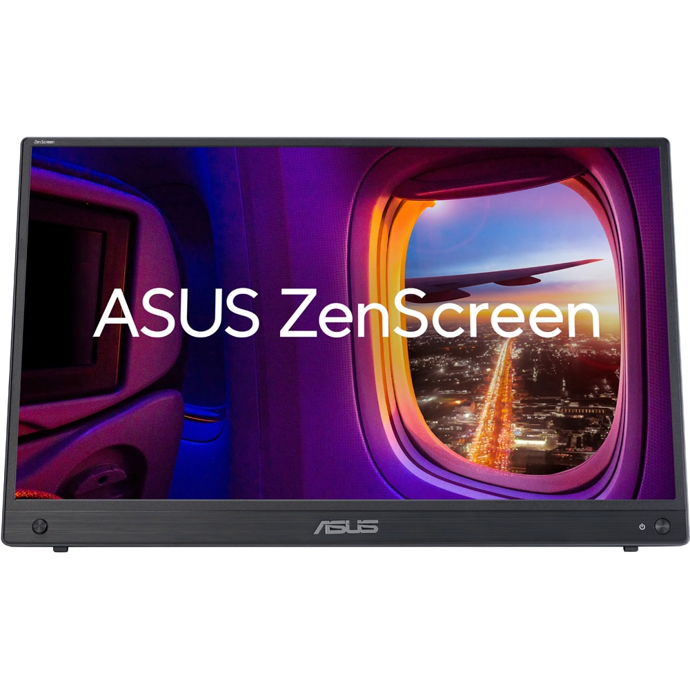 Monitor portabil LED IPS ASUS ZenScreen MB16AHG, 15.6", Full HD, 144Hz, AMD FreeSync Premium, USB-C, negru