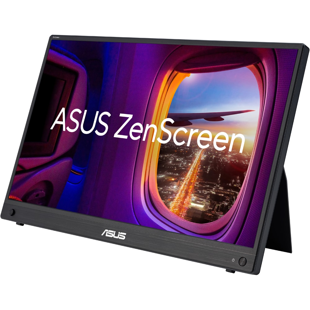 Monitor portabil LED IPS ASUS ZenScreen MB16AHG, 15.6", Full HD, 144Hz, AMD FreeSync Premium, USB-C, negru
