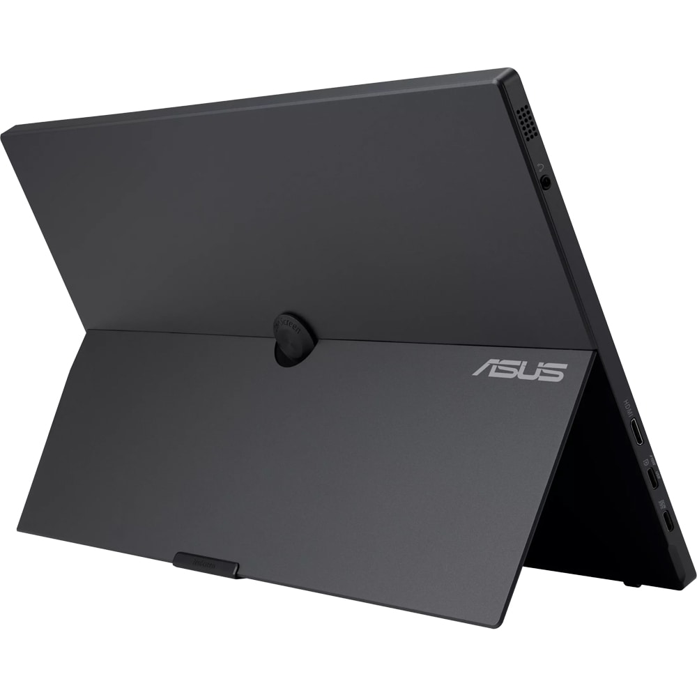 Monitor portabil LED IPS ASUS ZenScreen Touch MB16AMTR, 15.6", Full HD, 60Hz, Flicker Free, Boxe, Acumulator, negru