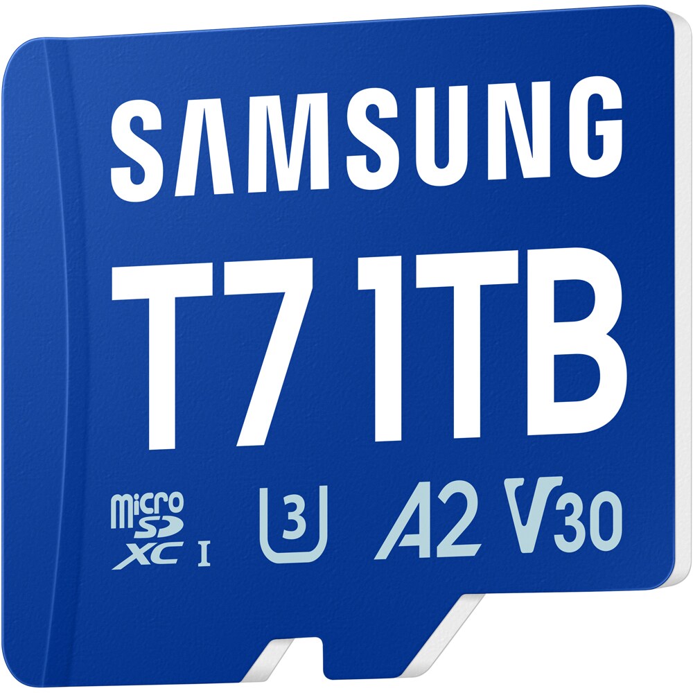 Card de memorie SAMSUNG T7, microSDXC, 1TB, 170MB/s, clasa U3, V30, A2