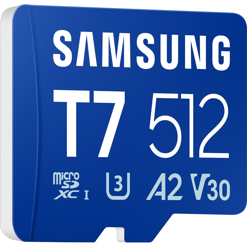 Card de memorie SAMSUNG T7, microSDXC, 512GB, 170MB/s, clasa U3, V30, A2