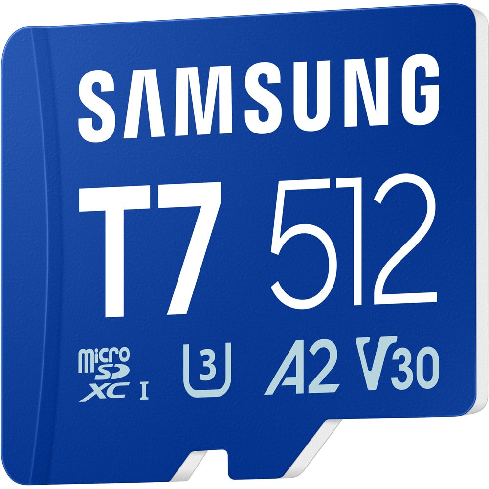 Card de memorie SAMSUNG T7, microSDXC, 512GB, 170MB/s, clasa U3, V30, A2