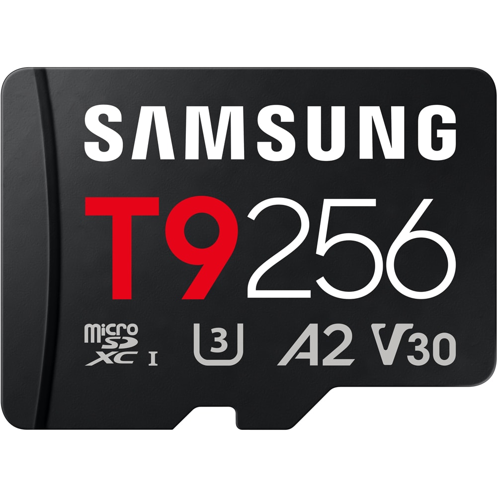 Card de memorie SAMSUNG T9, microSDXC, 256GB, 200MB/s, clasa U3, V30, A2