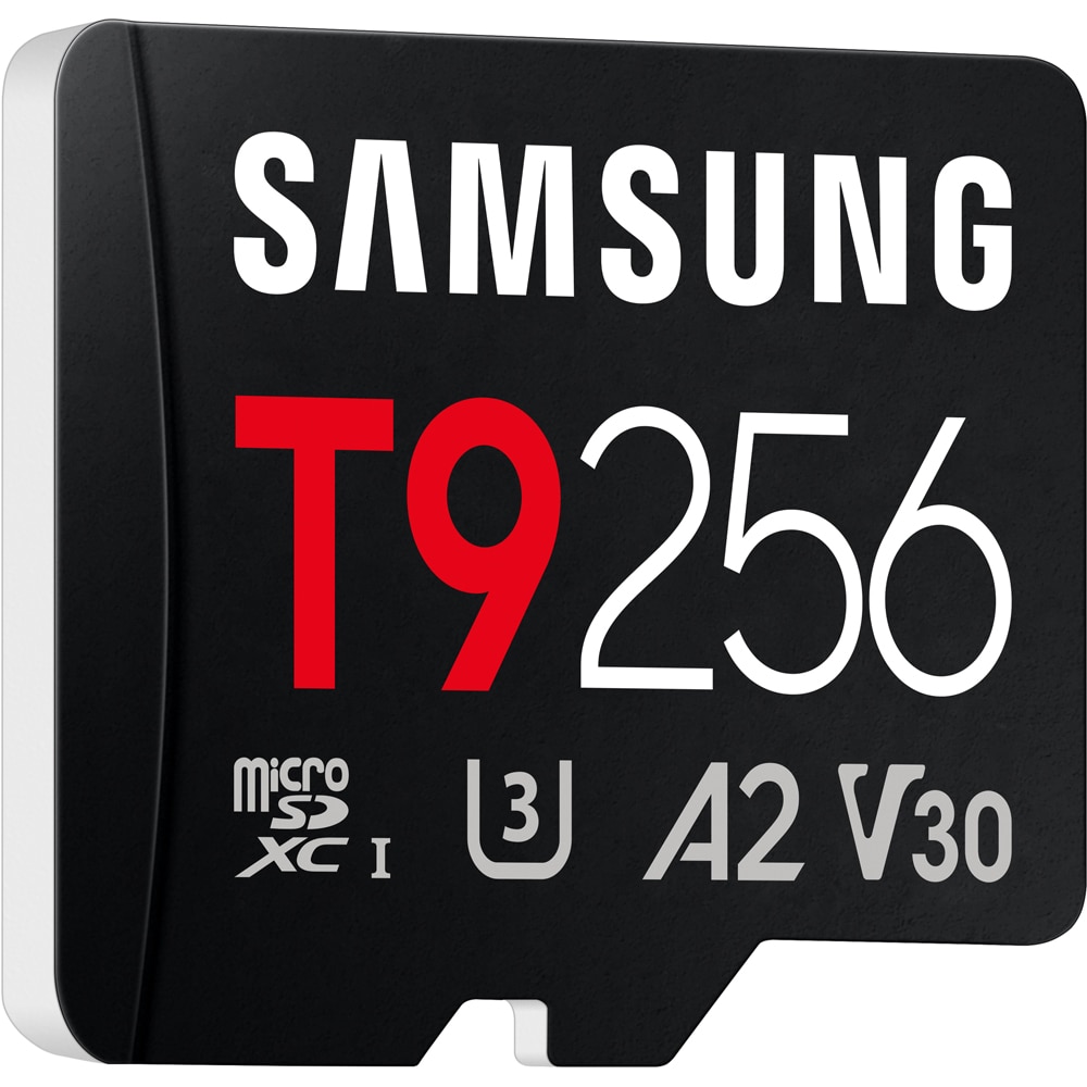 Card de memorie SAMSUNG T9, microSDXC, 256GB, 200MB/s, clasa U3, V30, A2