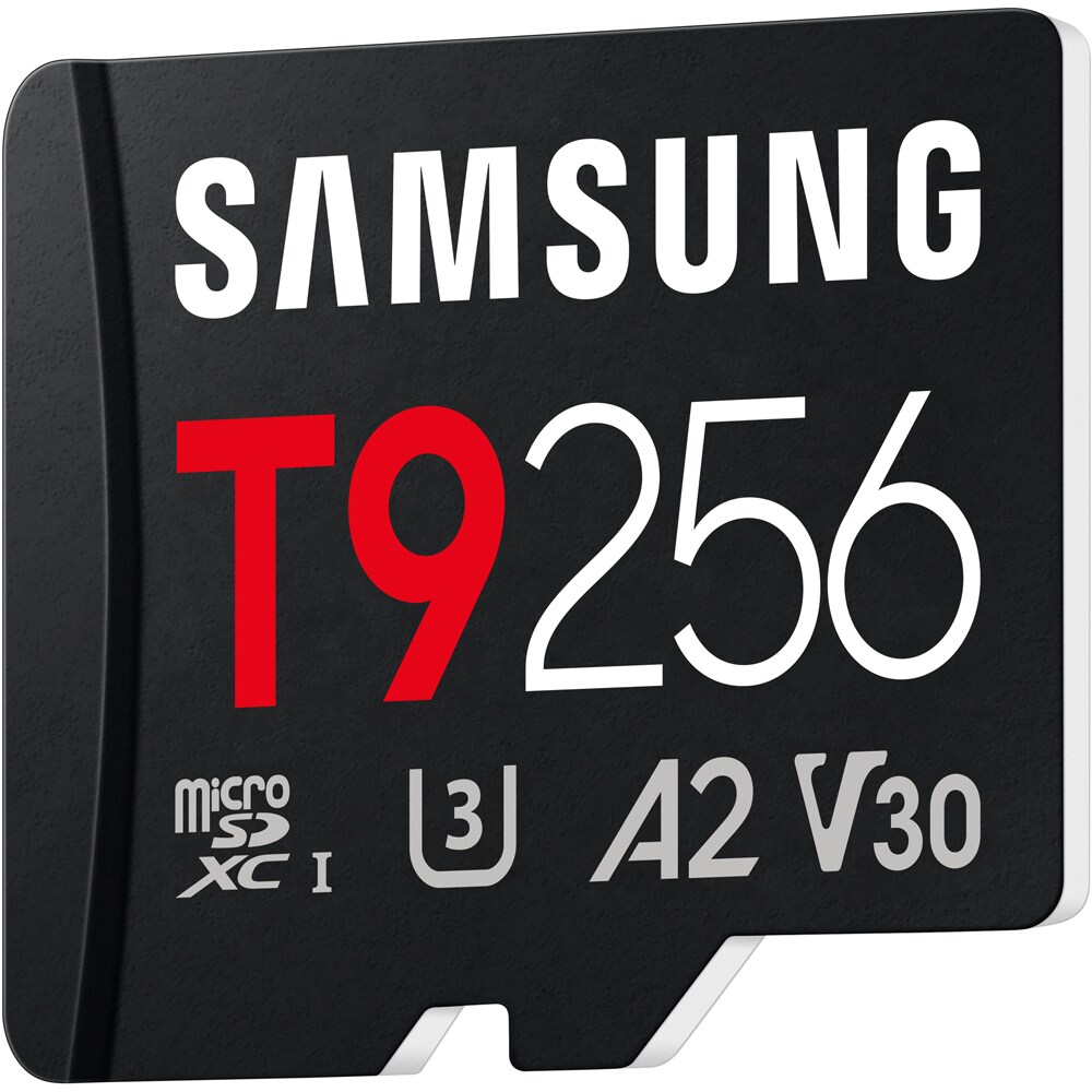 Card de memorie SAMSUNG T9, microSDXC, 256GB, 200MB/s, clasa U3, V30, A2