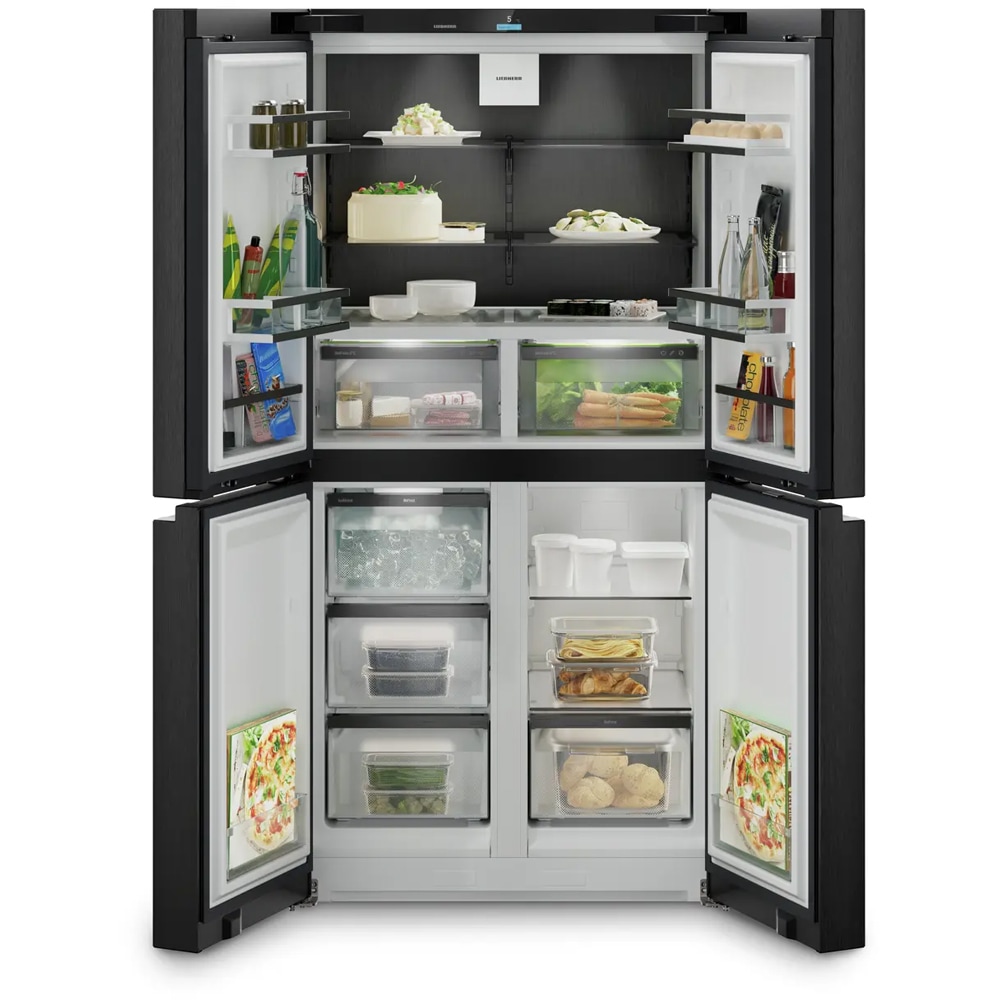 Side by Side LIEBHERR MBbsdi 9024 plus, Duo Cooling, 573 l, H 180.5 cm, Clasa D, antracit