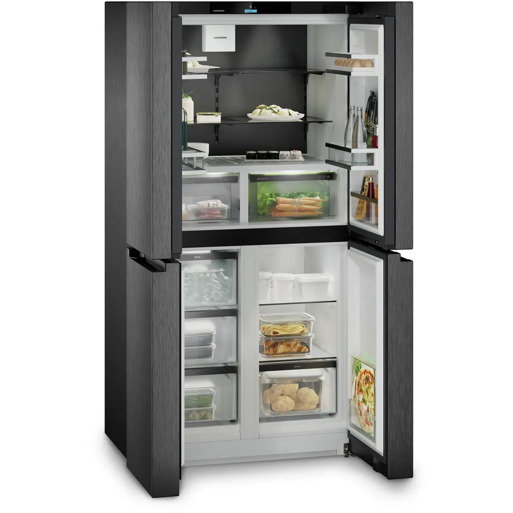 Side by Side LIEBHERR MBbsdi 9024 plus, Duo Cooling, 573 l, H 180.5 cm, Clasa D, antracit