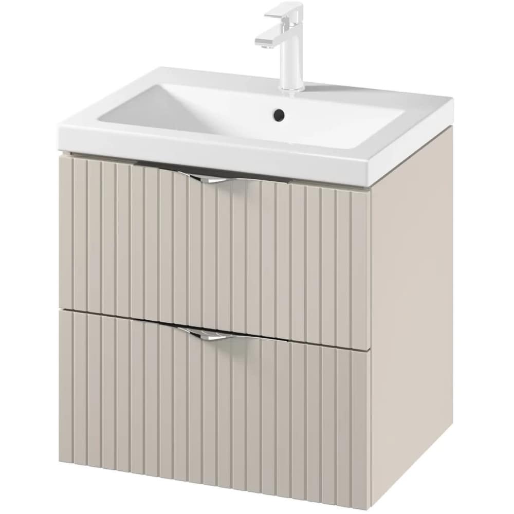 Set masca si lavoar Cersanit Tirso Casmir, 59.4 x 44.6 x 57.2 cm, bej