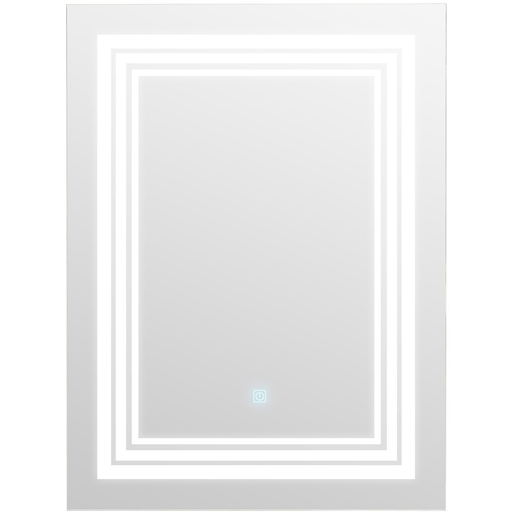 Oglinda baie Elves 801371, 60 x 3 x 80 cm, iluminare LED, senzor touch