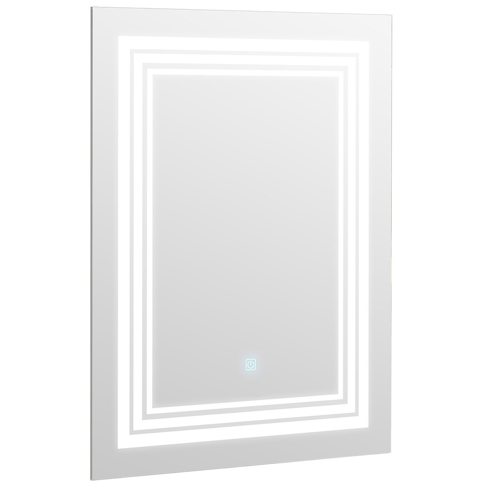 Oglinda baie Elves 801371, 60 x 3 x 80 cm, iluminare LED, senzor touch