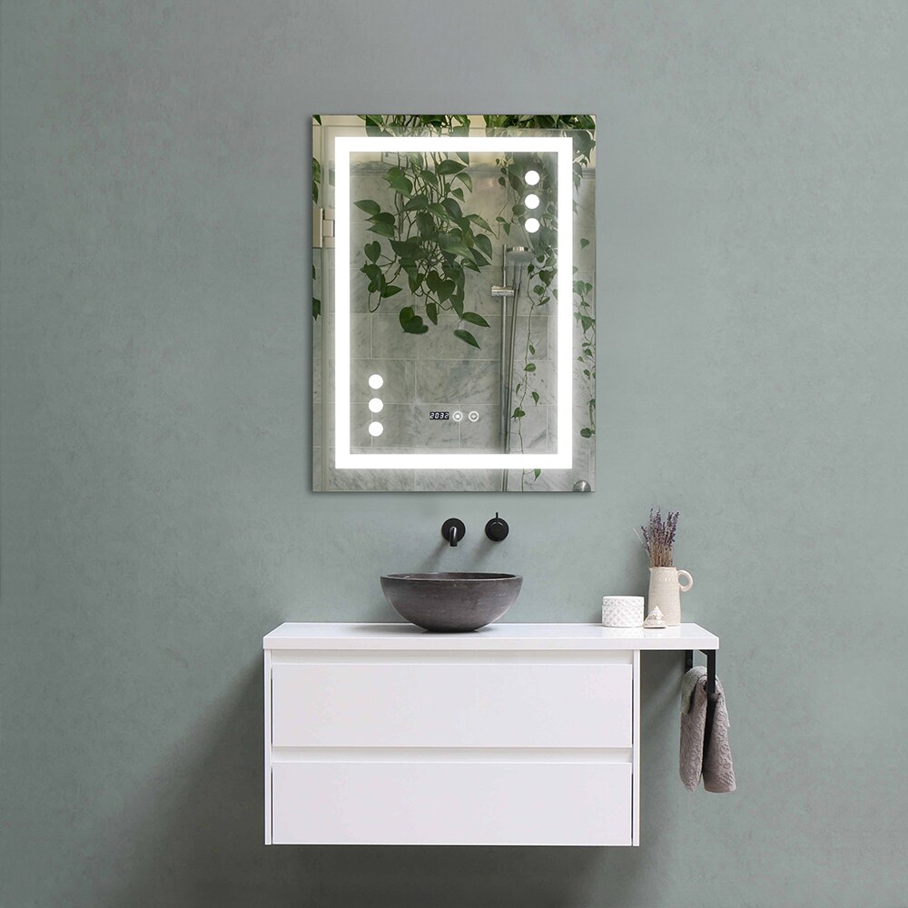 Oglinda baie Elves 80203, 60 x 3 x 80 cm, iluminare LED, senzor touch
