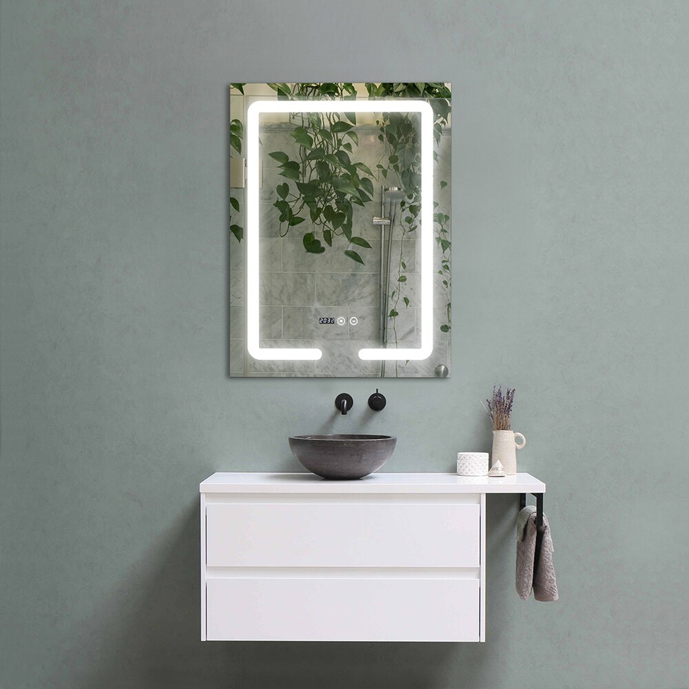 Oglinda baie Elves 8023, 60 x 3 x 80 cm, iluminare LED, senzor touch