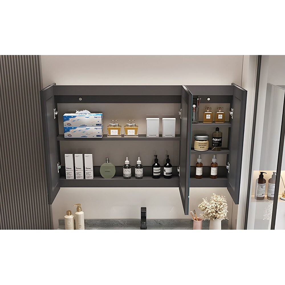 Set mobilier baie SANDONNA Nova, 100 x 50 x 15 cm, negru