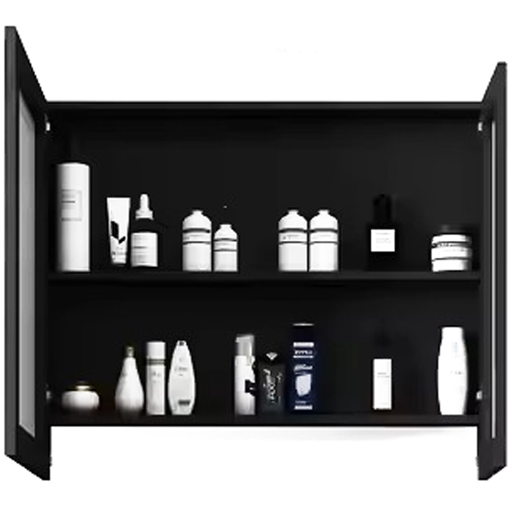 Set mobilier baie SANDONNA Nova, 80 x 50 x 15 cm, negru