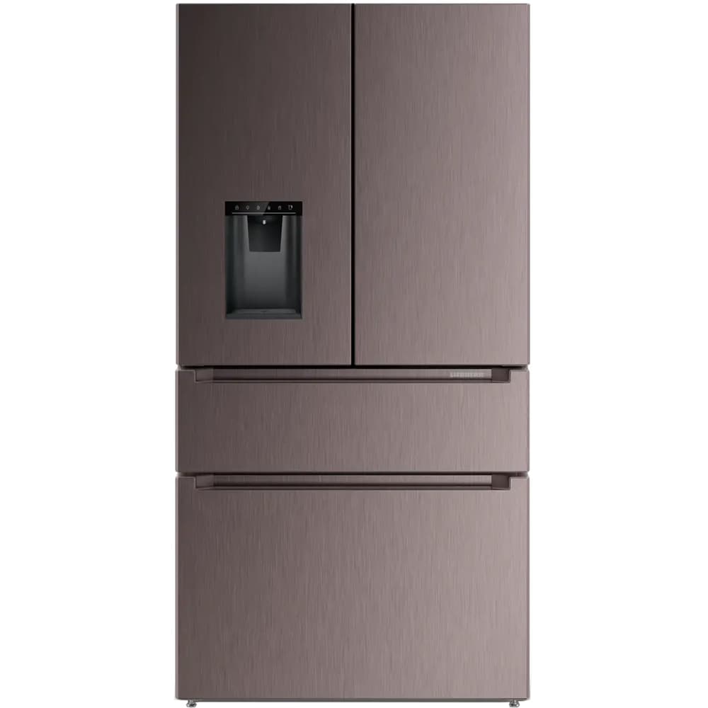 Side by Side LIEBHERR MBtsdi 9528 plus, Duo Cooling, 538 l, H 180.5 cm, Clasa D, Dozator apa, argintiu
