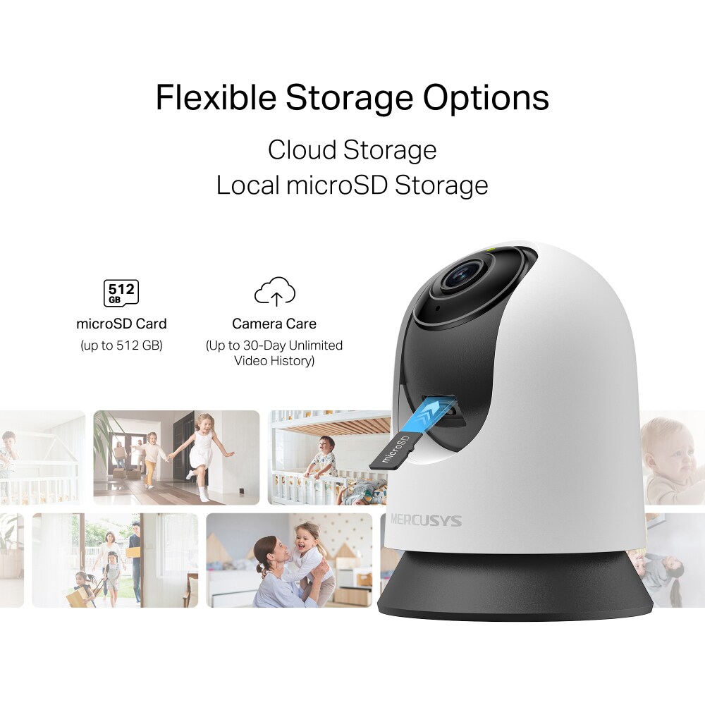Camera IP Wireless interior MERCUSYS MC230, 3K 1620p, IR, Night Vision, alb