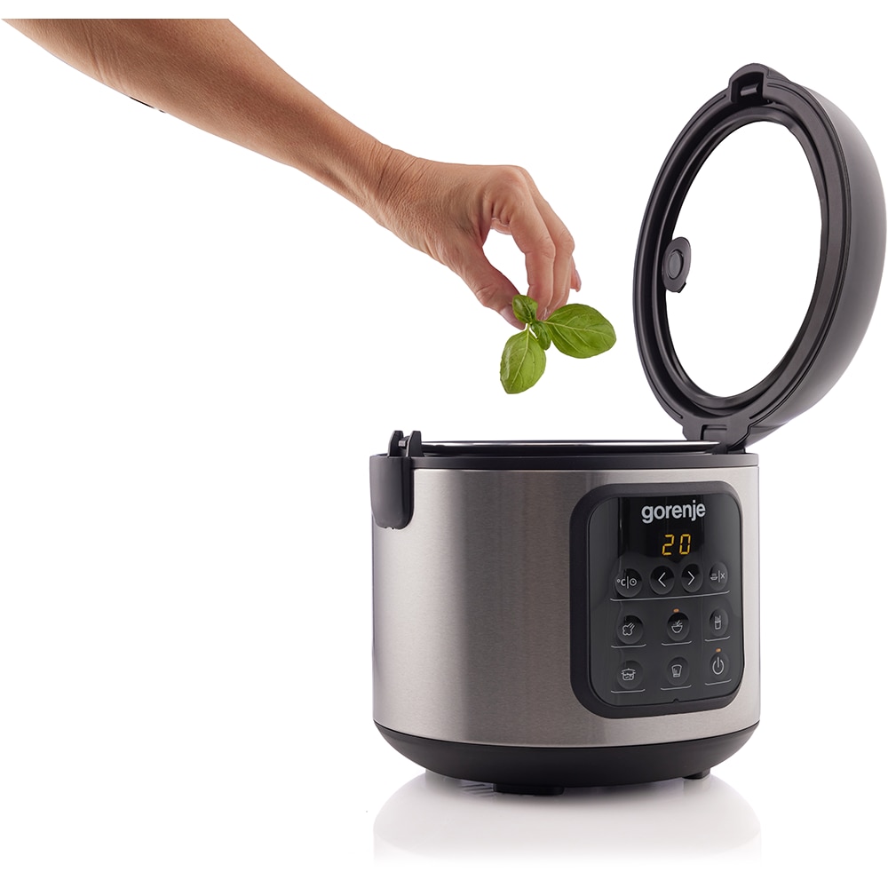 Multicooker GORENJE MC2SBK, 2l, 476W, 5 programe, negru-argintiu