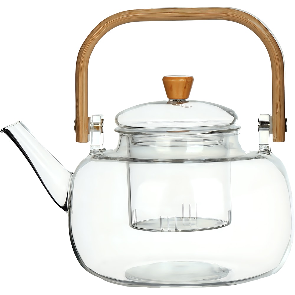 Ceainic MYRIA MC4068, 1.1l, sticla, transparent