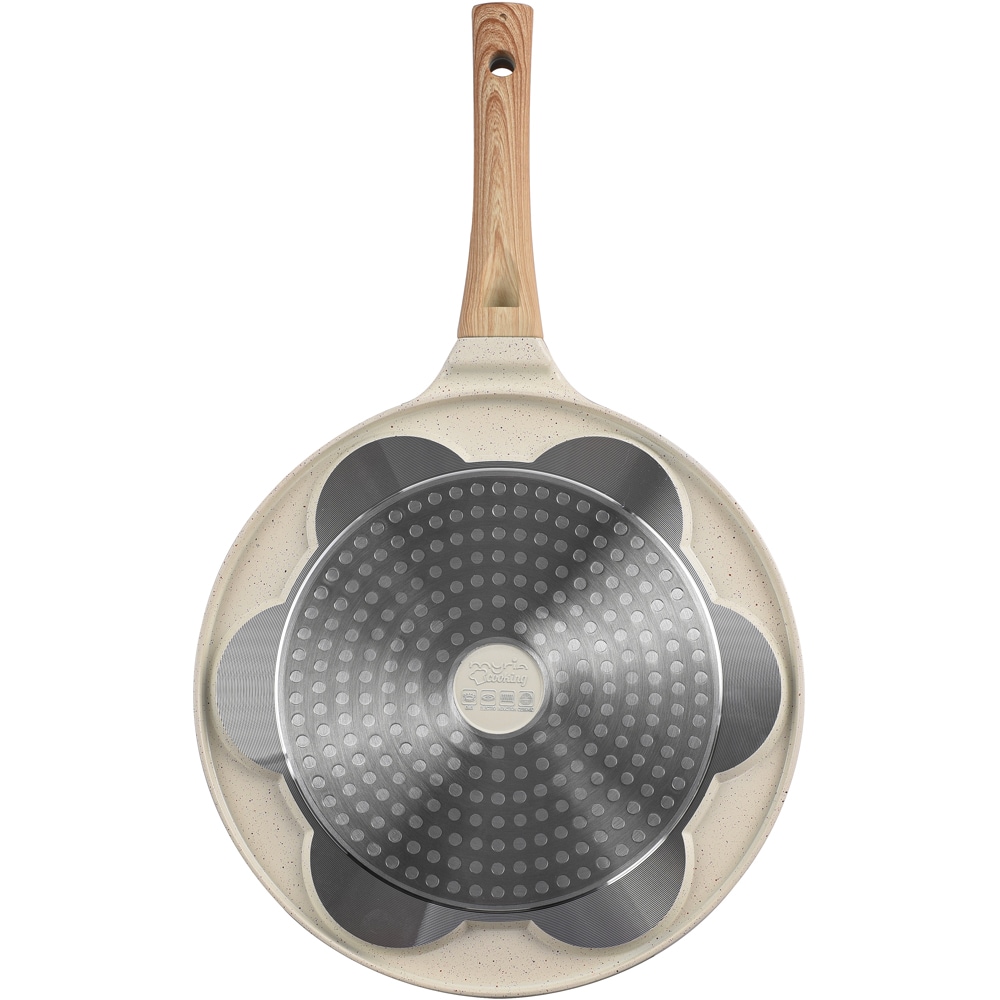 Tigaie clatite MYRIA MC4073, aluminiu, 26cm, 7 forme animalute, bej