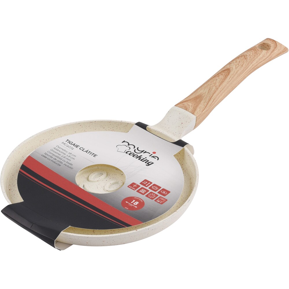 Tigaie MYRIA Sun MC4074, 18cm, aluminiu, bej