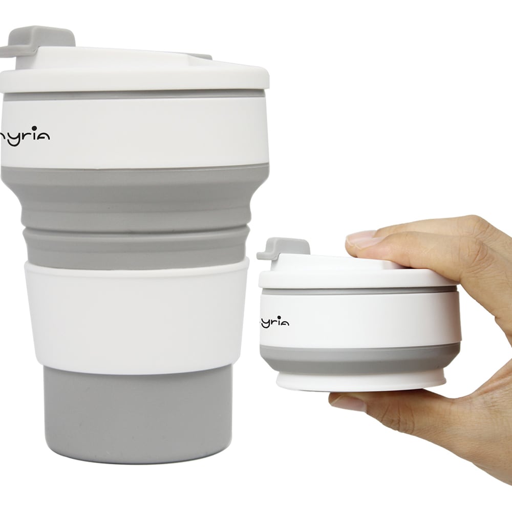 Cana termos MYRIA MC4092GY, 0.35l, silicon, gri