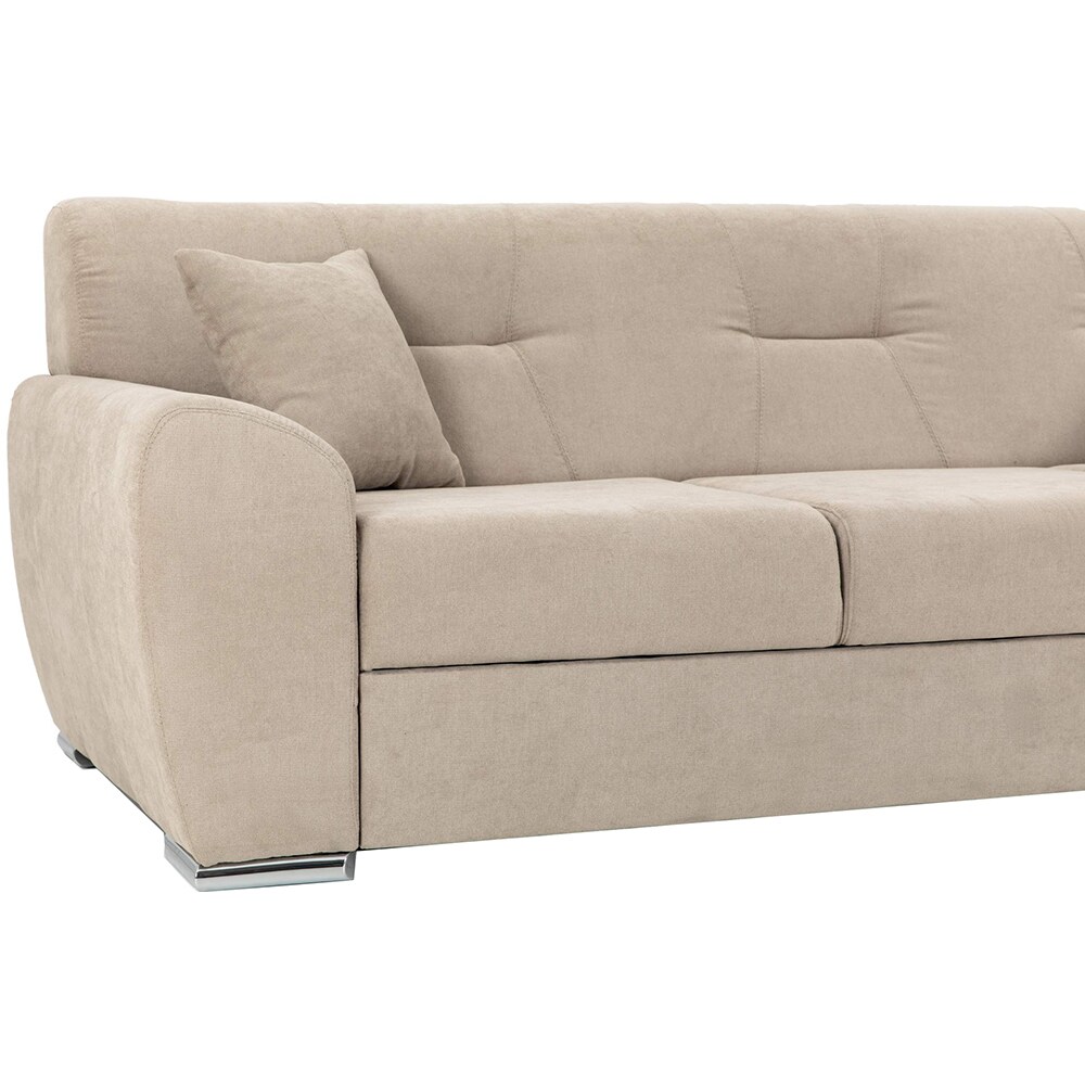 Canapea extensibila Astoria, 3 locuri, 241 x 86 x 96 cm, bej