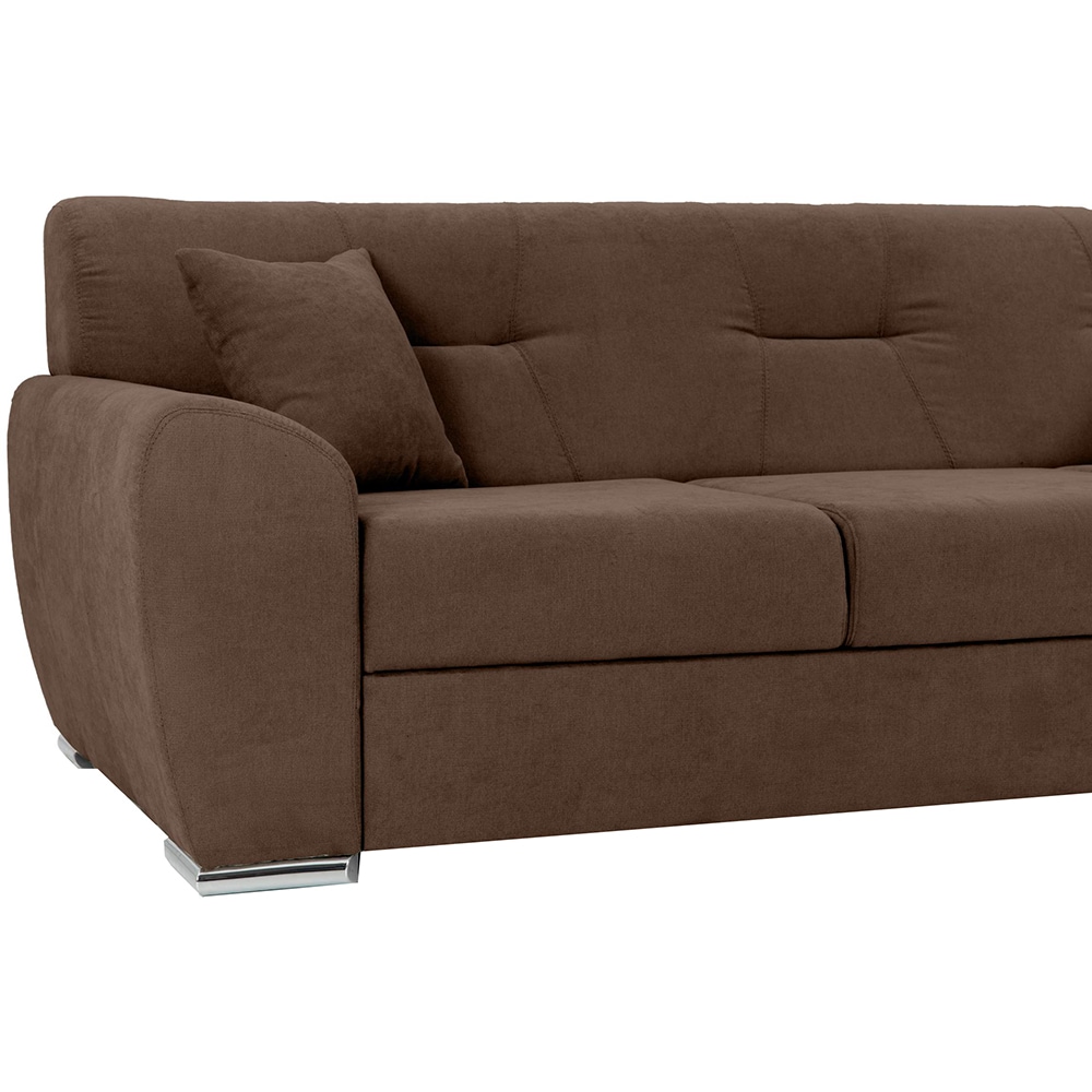 Canapea extensibila Astoria, 3 locuri, 241 x 86 x 96 cm, maro