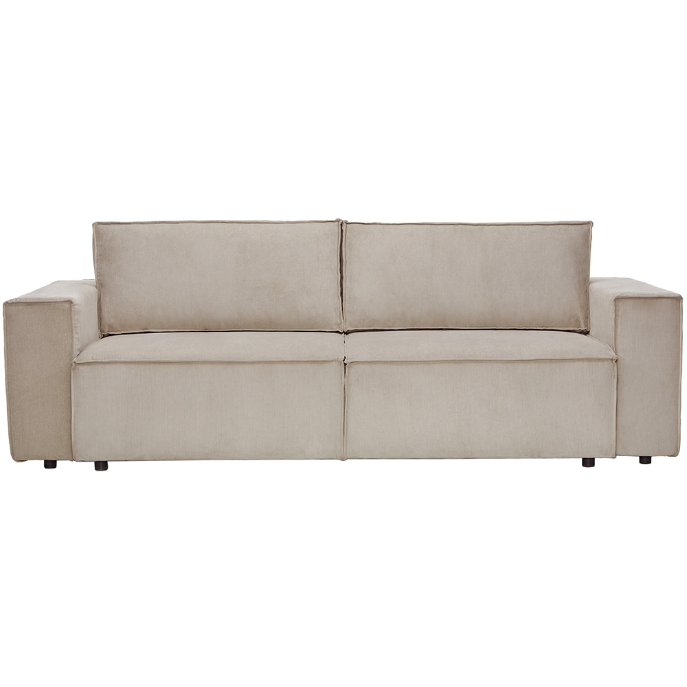 Canapea extensibila Cloud, 3 locuri, lada depozitare, 240 x 85 x 87 cm, bej