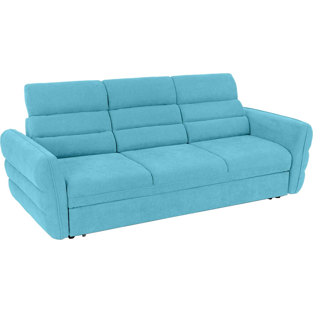 Canapea extensibila Tenerife, 3 locuri, 230 x 100 x 95 cm, turcoaz