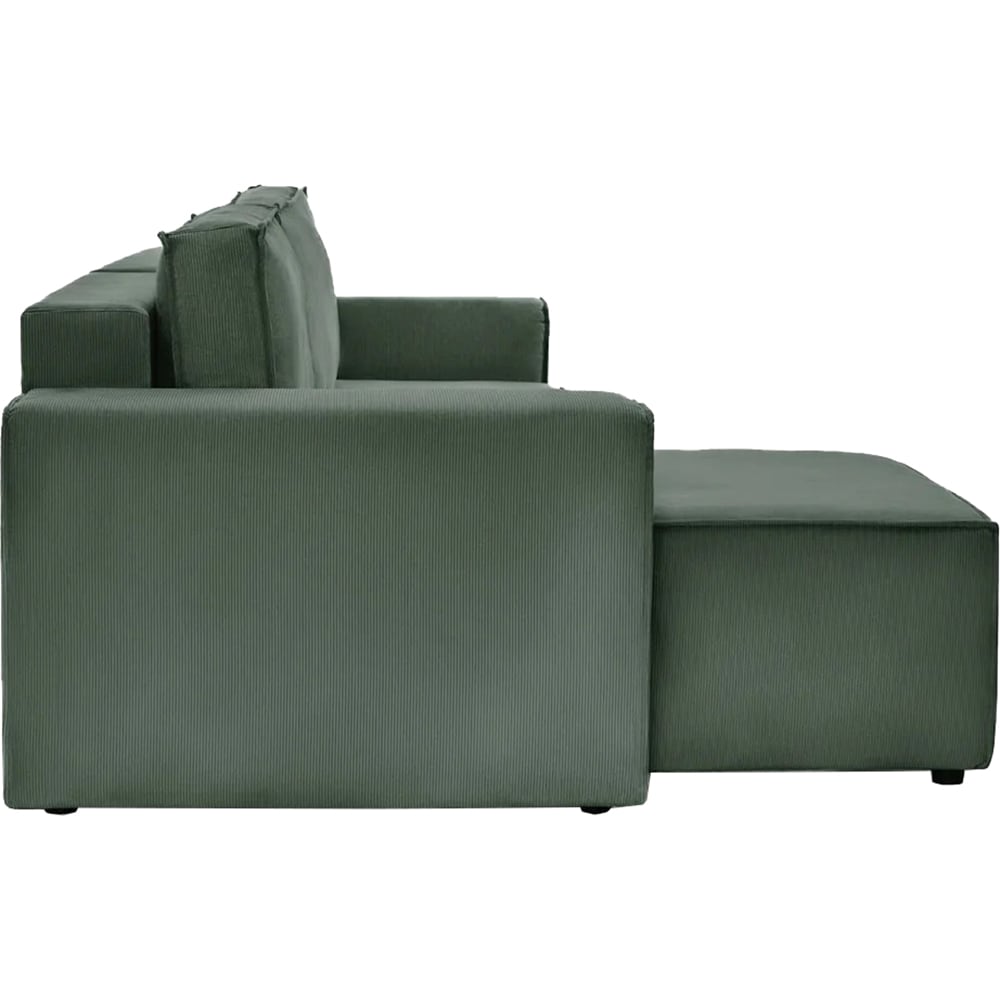 Coltar extensibil Cloud, 3 locuri, lada depozitare, 275 x 85 x 145 cm, verde inchis