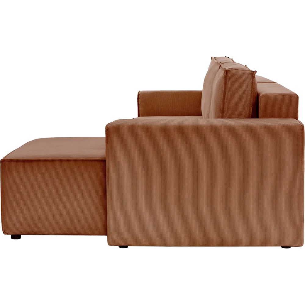Coltar extensibil Cloud, 3 locuri, lada depozitare, 275 x 85 x 145 cm, caramiziu
