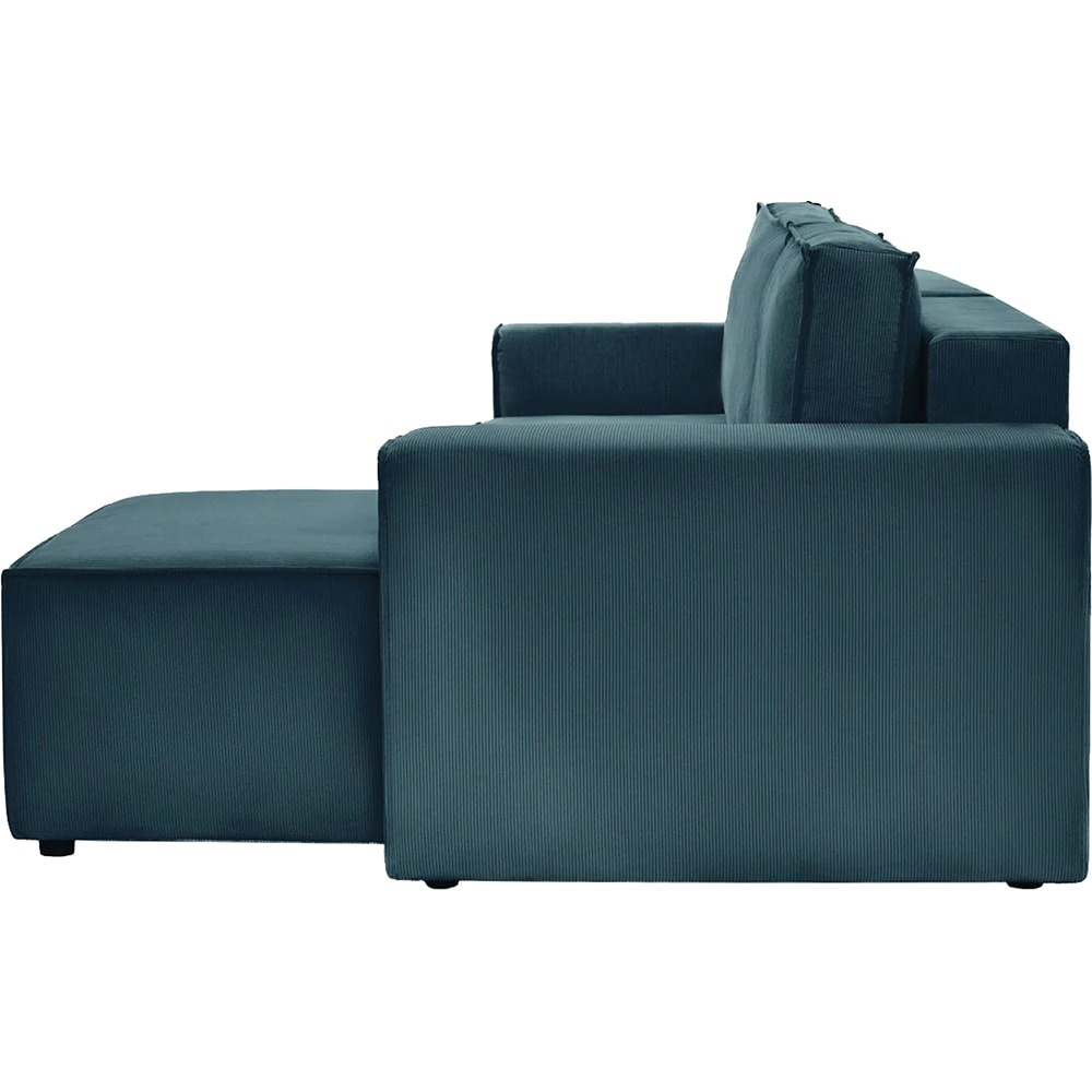 Coltar extensibil Cloud, 3 locuri, lada depozitare, 275 x 85 x 145 cm, albastru inchis