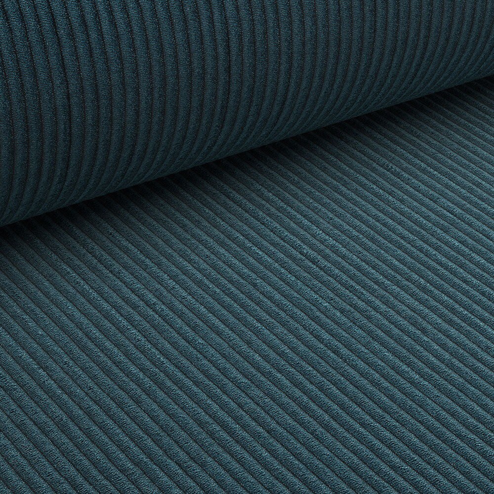 Coltar extensibil Cloud, 3 locuri, lada depozitare, 275 x 85 x 145 cm, albastru inchis