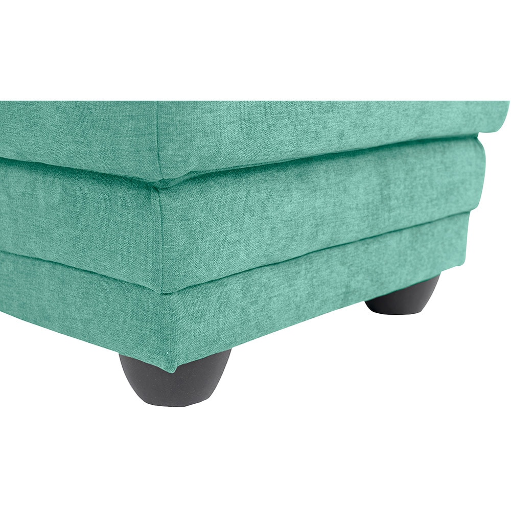 Taburet Dakota Hocker bf177, stofa, turcoaz