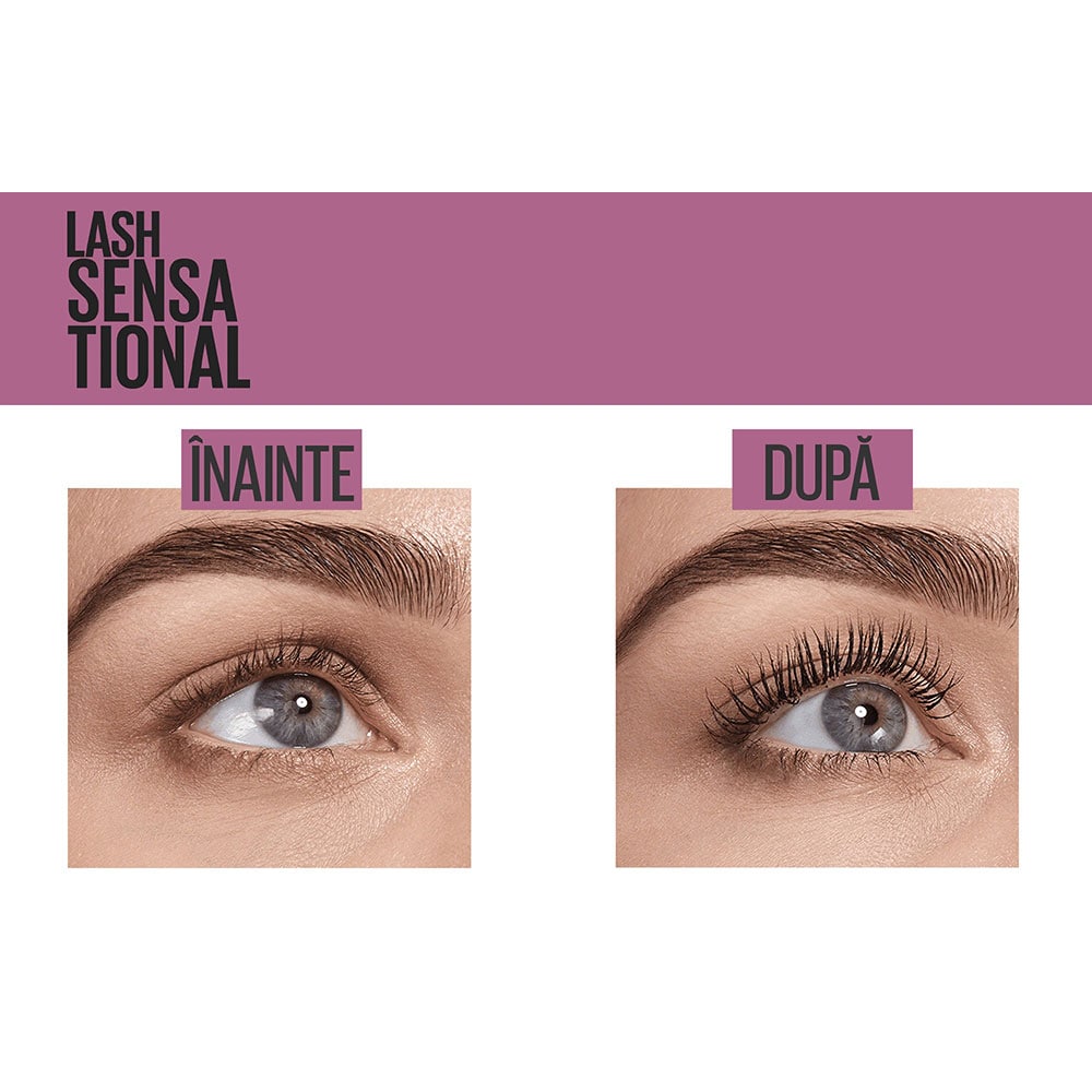 Mascara MAYBELLINE NEW YORK Lash Sensational, Very Black, 9.5ml