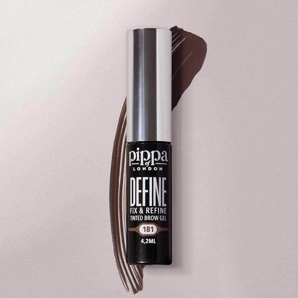 Gel pentru sprancene PIPPA OF LONDON Define Tinted, 181 Brown, 4.2ml