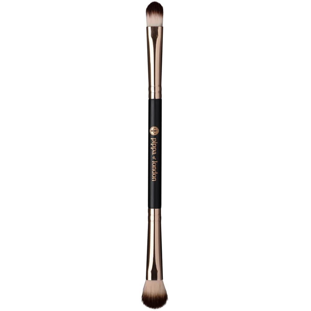 Pensula pentru fard de pleoape PIPPA OF LONDON Studio FX Duet Blending & Concealer Brush 787, negru