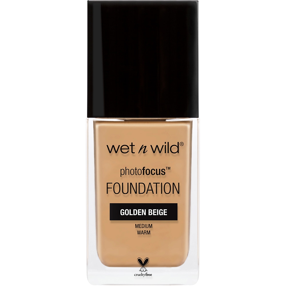 Fond de ten WET N WILD Photo Focus Foundation, Golden Beige, 30ml