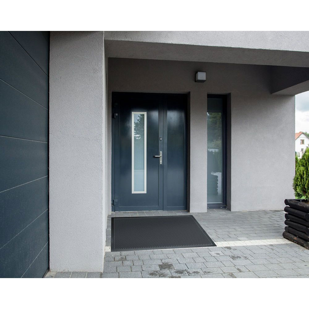 Covoras intrare Capsule, 50 x 80 cm, cauciuc, negru