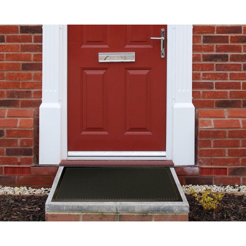 Covoras intrare Capsule, 50 x 80 cm, cauciuc, negru